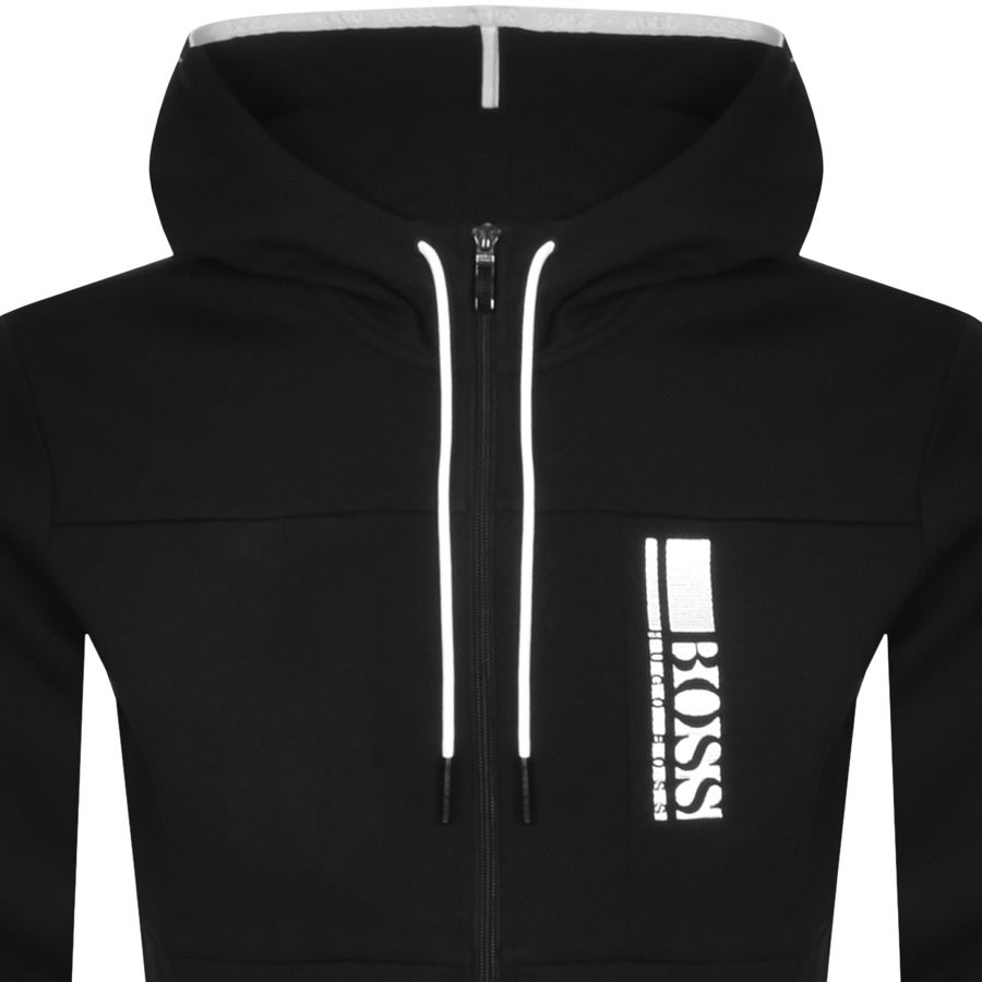 Alternative Image for ProductBOSS Saggy 1 Full Zip Hoodie Black2